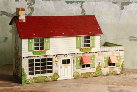 what are the top antique metal doll houses|vintage metal doll houses 1950s.